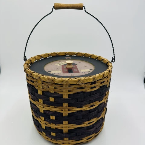 Barbara Lloyd Basket Woven Signed Have Faith Handmade vintage Pat Vogler Rare Cover
