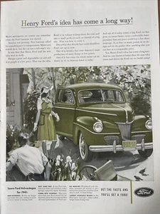 1941 vintage Ford automobile print ad. Pre World War ll - Picture 1 of 1