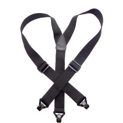 Holdup Airport Friendly/No Buzz Suspenders for Men Black 1 1/2" Y-back - Image 1 of 4