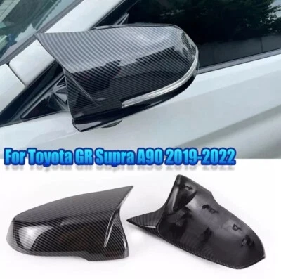 TAPAS DE REPUESTO DE FIBRA DE CARBONO ESTILO M PARA TOYOTA SUPRA A90 20-23 Foto 1 de 4