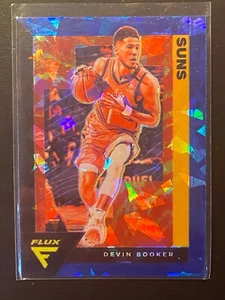 Devin Booker 2020-21 Panini Flux-Roby Thunder Blue Cracked Ice Prizm #140 - Picture 1 of 2