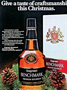 Seagram's Benchmark Christmas 1979 Vintage Original Print Ad 8.5 x 11" - Imagen 1 de 4