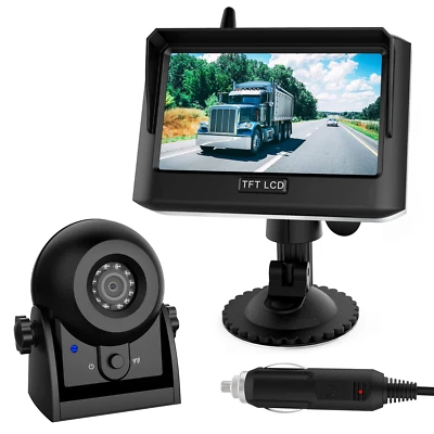 Wireless Magnetic Battery Powered Portable Car Rear View Reverse Backup Camera - Image 1 of 4