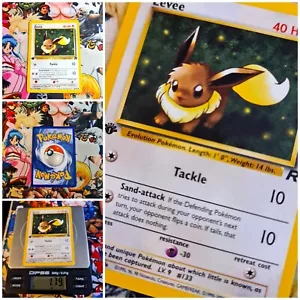 Eevee Nm 1 Edition Pokemon Card 🇬🇧 ● Team Rocket Pokémon 2000 Pikachu Evoli - Bild 1 von 5
