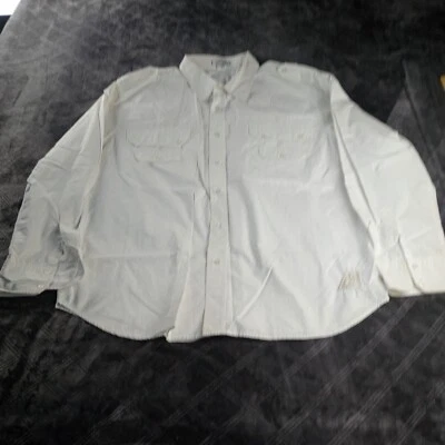 ARTFUL DODGER Mens Shirt Stitched Embroidered White Button Up 3XL 100% Cotton - Image 1 of 4