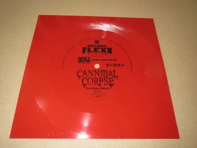 CANNIBAL CORPSE ~RED BEFORE BLACK~ AWESOME RARE PRESS 7" EP VINYL FLEXI DISC RED - Image 1 of 3