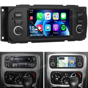 7" Autoradio Für Jeep Chrysler Dodge GPS Navi WiFi BT CarPlay Android 15 2+64GB - Bild 1 von 20