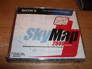 Sony SkyMap 2000 CD ROM Software US Mapping Suite WIN 95/98 Street Routing NEW - Picture 1 of 5