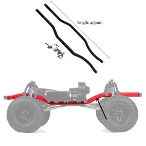 Kit de 1 par de rieles de marco de chasis de acero inoxidable para oruga Axial SCX10 RC 1:10 - Imagen 1 de 6