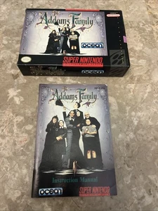 The Addams Family Super Nintendo SNES solo scatola manuale - Foto 1 di 8