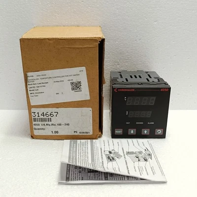 Chromalox 4050 Prozessregler Hoch/Niedrig Limit 4050-1R000 PCN 314667 C2i | Neu - Image 1 of 4