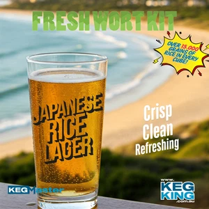 Japanese Rice Lager Beer Kit, Fresh Wort Kit, FWK Easy Drinking DIY Ale, Brewing - Picture 1 of 5