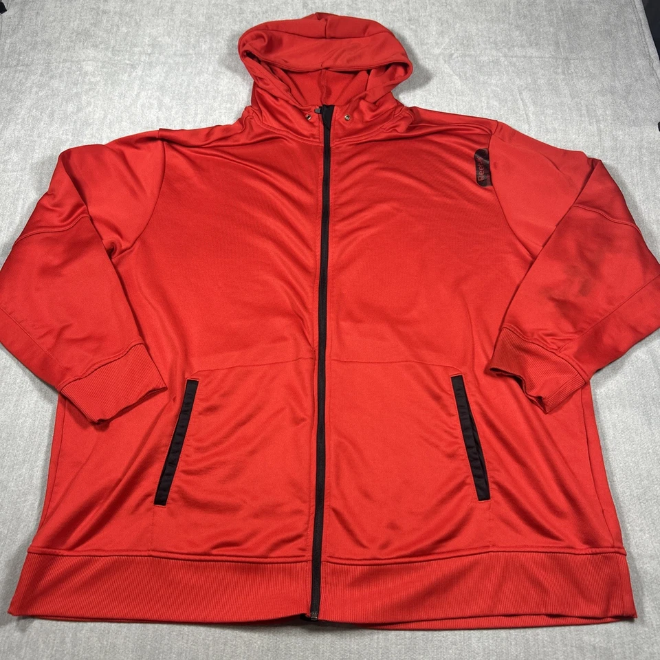 Sudadera roja Reebok Speedwick manga larga cremallera completa chaqueta ropa deportiva talla 4XL Foto 1 de 4