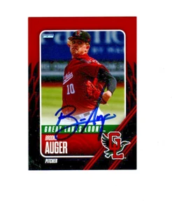 Tarjeta de béisbol Brooks Auger 2025 Great Lakes Loons firmada con autógrafo Farmerville - Imagen 1 de 2
