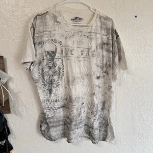 Camisa Vintage Y2K Helix Marca AOP Talla XL Estilo Aflicción Cruz - Imagen 1 de 6