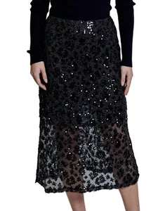 Design History sequin leopard midi skirt size M - Picture 1 of 4