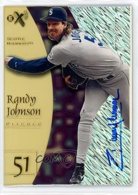 Skybox EX 2001 Randy Johnson #73 1998 certificado de autenticidad automático patio Foto 1 de 2