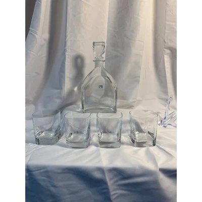 Juego de jarra de cristal vintage Luigi Bormioli Strauss con monograma 'G', Italia, 5 piezas Foto 1 de 4