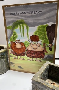 Handarbeit Jubiläum/Herzlichen Glückwunsch. Karte 5 x 7 mit Umschlag innen leer. - Bild 1 von 4