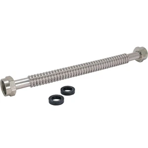 12 Zoll WaterFlex Warmwasserbereiter Anschluss, 1 Zoll FIP x 1 Zoll FIP, Edelstahl... - Bild 1 von 6