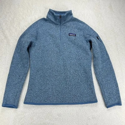 Patagonia Better Sweater 1/4 Zip Womens Small Classic Blue Fleece Pullover - Image 1 of 4