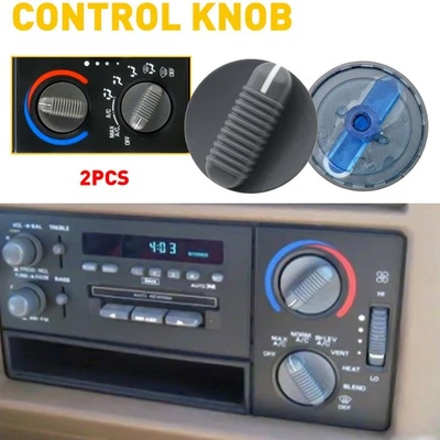 2PCS Climate Control for Knob 1995-1997 GMC Jimmy Sonoma Chevy Blazer S10 Truck - Image 1 of 4