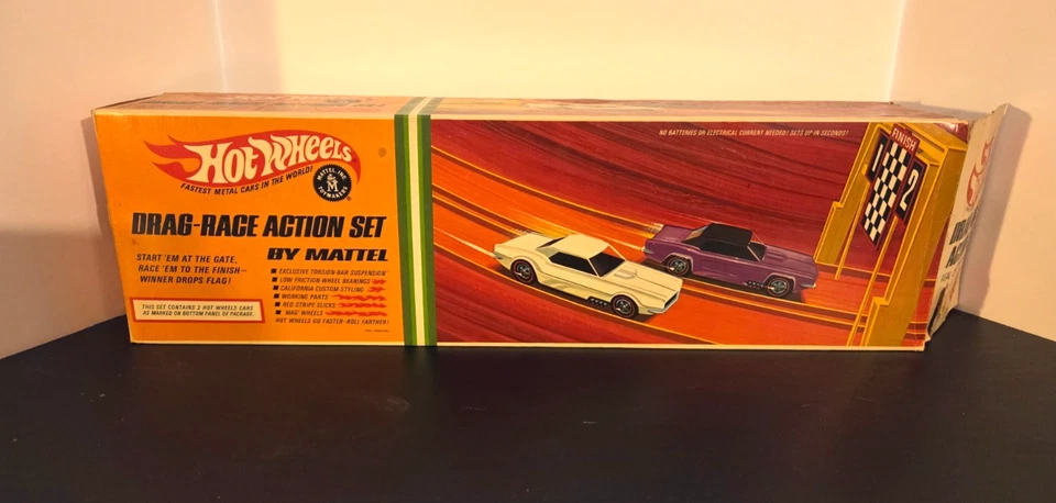 Vintage Hot Wheels Drag-Race Action Set No Cars / Amazing Parts / Sealed Badges! - Image 1 of 4