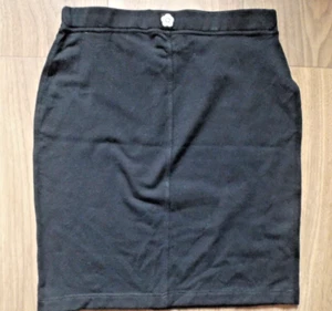 Mary Quant Vintage S 8-12 Lycra Black Mini Skirt 80's Prototype SEE MEASUREMENTS - Picture 1 of 3