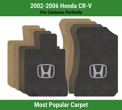 Alfombrillas delanteras Lloyd Ultimat para Honda CR-V '02-06 con Honda H plateadas sobre negras Foto 1 de 4
