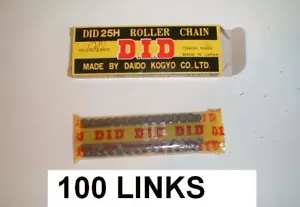 1EA NEW DID BRAND CAM CHAIN 100 LINKS #25CHAIN ALL ATC200 ATC185 OTHERS (204R) - Bild 1 von 1