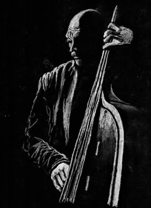 Jazz Bassist, New Orleans Bassist, Bass Jazz, New Orlean Kunstdruck, Jazz - Bild 1 von 2