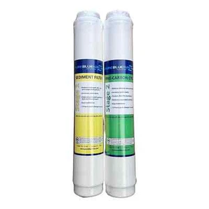 Pure Blue H2O Filters 2pc Reverse Osmosis Filter Stage 1 Yellow & Stage 2 Green - Picture 1 of 2