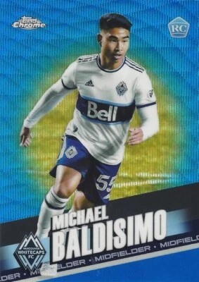 2022 Topps Chrome Major League Soccer Base Blue Wave Parallel (191 - 200) - MLS - Image 1 of 4