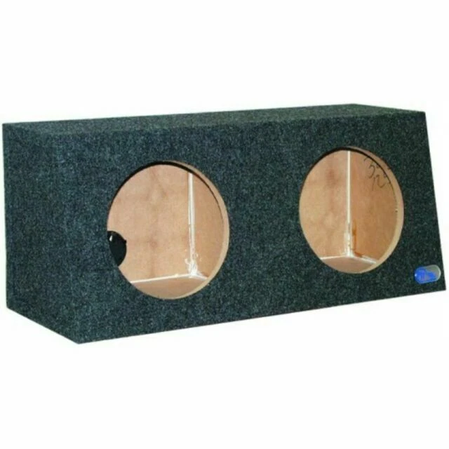 Q Power Small Dual 12" Subwoofer Enclosure Box