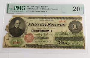 1862 PMG VF20 NET - Large Legal Tender $1 One Dollar US Note #53260F - Picture 1 of 2