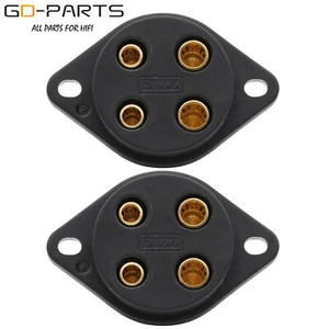 EIZZ 4Pin Vacuum Tube Socket For 2A3,300B,811,45,50,101D,5Z3,274A Hifi Audio DIY - Picture 1 of 8