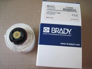 Brady TLS B637 Labels, Blue, 1.0" x .50", Roll of 500, Y1144526 - Picture 1 of 3