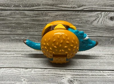 复古 - 1990 年麦当劳可更换快乐餐玩具恐龙变压器汉堡 — 第 1/4 张图片