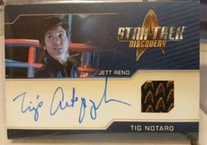 Star Trek Discovery Season 4 Tig Notaro/Jett Reno Autograph Costume Relic 2023 - Picture 1 of 2