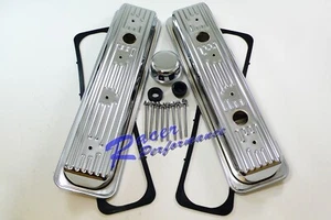 Chrome Center Bolt Small Block Chevy Valve Cover Bolts Breather Gaskets 5.0 5.7 - Bild 1 von 3