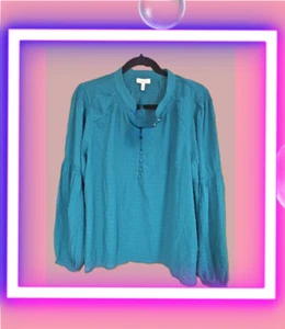 Ella Moss Bluse. Durchsichtig mit Cami Puff Ärmeln & Slip. Grün. GRÖSSENSORTIMENT! - Bild 1 von 6