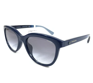 Coach Sunglasses HC8285U L1137 502879 Dark Blue Asian Fit w Blue Gradient Lenses - Picture 1 of 13