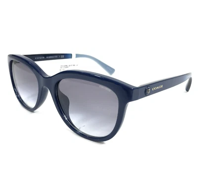 Coach Sunglasses HC8285U L1137 502879 Dark Blue Asian Fit w Blue Gradient Lenses - Image 1 of 4