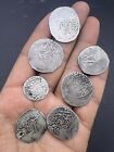 Collection Of 7 Pics Rare Ancient Old Islamic Different Eras Dirham Coins