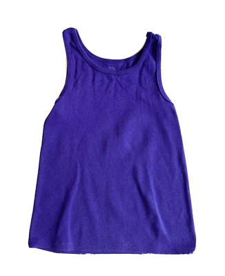 Camiseta sin mangas Fruit of the Loom púrpura para niñas talla pequeña  Foto 1 de 3