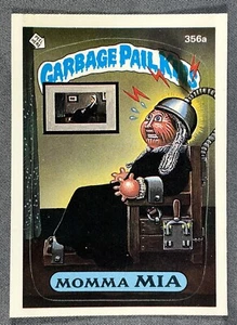 1987 Topps Garbage Pail Kids Series 9 MOMMA MIA 356a GPK Trading Card Sticker - Bild 1 von 2