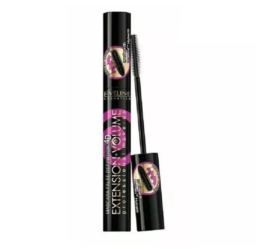 Eveline Extension Volume 4D Black Mascara Thickening False Definition Pink 10ml - Image 1 of 1