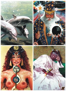WHOLESALE 200 POSTCARDS 4x50 Psychedelic Spiritual Visionary Psy Goa Trance Art - Picture 1 of 9