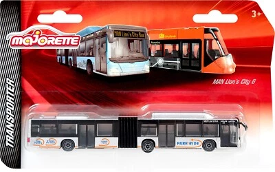 Brinquedo MAN Lion's City G articulado ônibus parque e passeio Majorette 389 escala 1:110 - Imagem 1 de 2