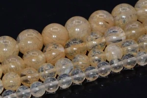 Milky Golden Quartz Beads Round Loose Beads 4/6/8/10MM - Picture 1 of 11